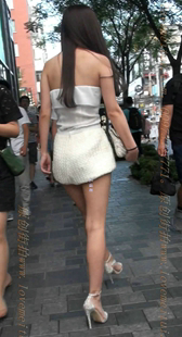 性感凉高跟的美腿热裤MM