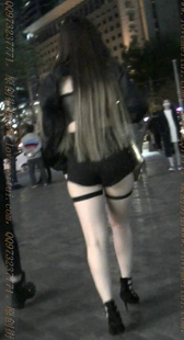 性感热裤的丰满扫货就为勾搭老外