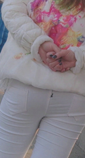 白紧布裤内痕紧