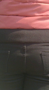 包臀黑紧裤夹好紧