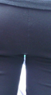 圆紧大屁股布裤