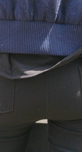 黑紧打底裤夹不紧