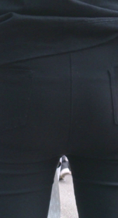 长腿打底黑紧裤