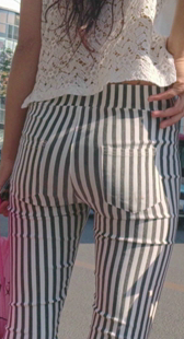 超紧布裤大屁股少妇