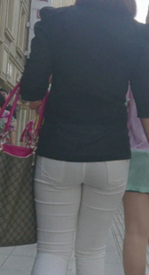 白紧布裤小内痕