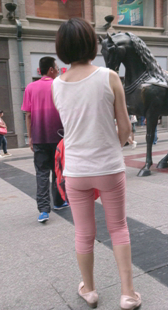 粉裤少妇超紧内痕