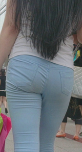 性感紧身打底裤屁股宽又大