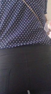 电梯打底黑紧裤