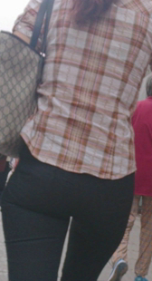 打底黑裤少妇夹不紧