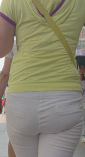 超重口味大屁股白裤