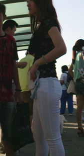 性感白裤真透明啊