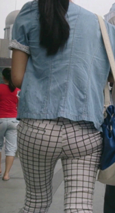 格子裤少妇夹不紧
