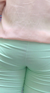 超紧包臀布裤小内痕