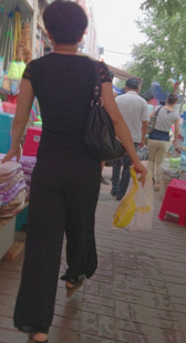 成熟少妇布裤有个性