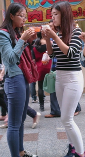 极品打底裤姐妹花