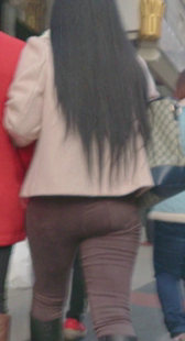 大屁股重口味布裤