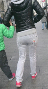 性感呢绒灰裤PP软绵绵