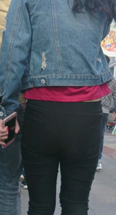 黑紧打底裤视频