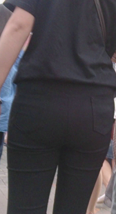 高挑宽紧臀打底裤