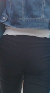 紧身打底裤PP下垂了