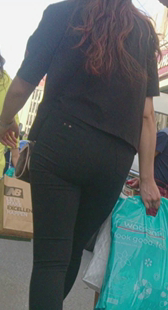 性感宽臀大PP紧身裤