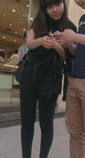 性感包臀打底裤美少妇