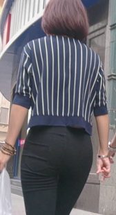 紧身打底黑裤视频