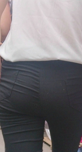 宽紧臀打底裤上衣透明