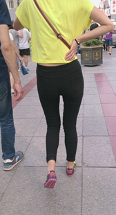 细腰紧臀打底裤