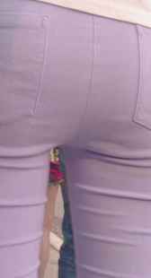 性感蓝紧打底裤少妇