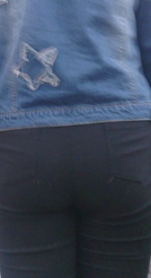 超市宽臀打底裤