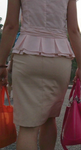 包臀制服短裙少妇内痕紧