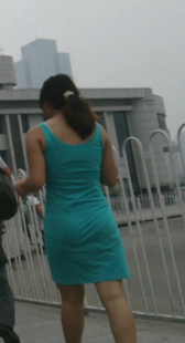 街拍包臀连衣裙