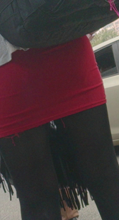 红裙性感黑丝少妇