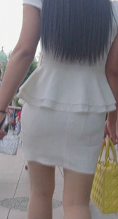 极品OL白裙制服