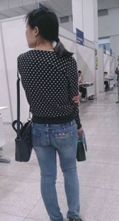 性感大屁股包臀蓝牛