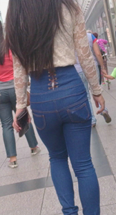 高挑包臀蓝牛开发少