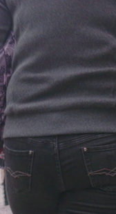 街拍黑色紧牛口味重