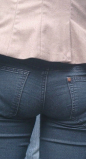 性感包臀蓝牛深沟