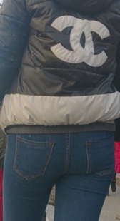 超紧牛仔裤大妈