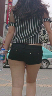 性感黑紧热裤长腿