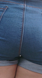 超重口味宽臀热裤