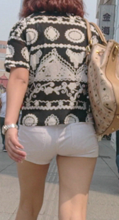 包臀热裤夹不紧