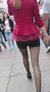 性感黑丝包臀黑热裤