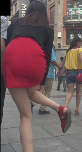 性感肉丝红裙小少妇