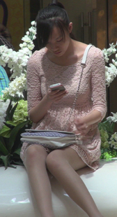 极品靓丽少女肉丝配蕾丝连衣裙第二季