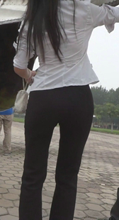 风骚西裤制服美女同事