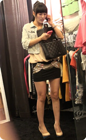 黑色包臀的高跟美女,轻熟女的味道