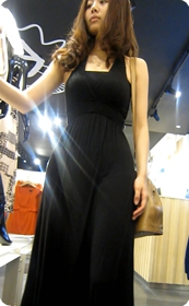 非常清雅的长裙美眉,也别有一番味道