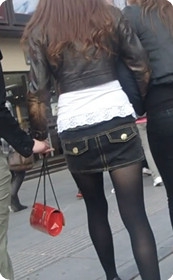 风韵骚妇,牛仔热裤黑丝魅惑